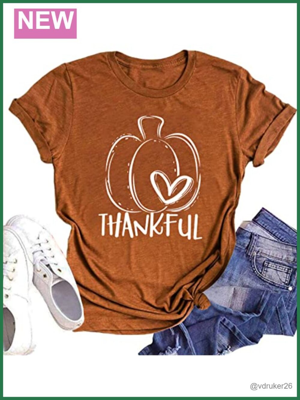 Thankful Pumpkin Graphic T-Shirt Women Short Sleeve Thanksgiving Fall Tee